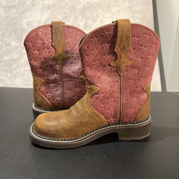 Ariat Fatbaby Heritage Trio Boots Women's 6 B Leather Western Cowboy Boots - Picture 7 of 10